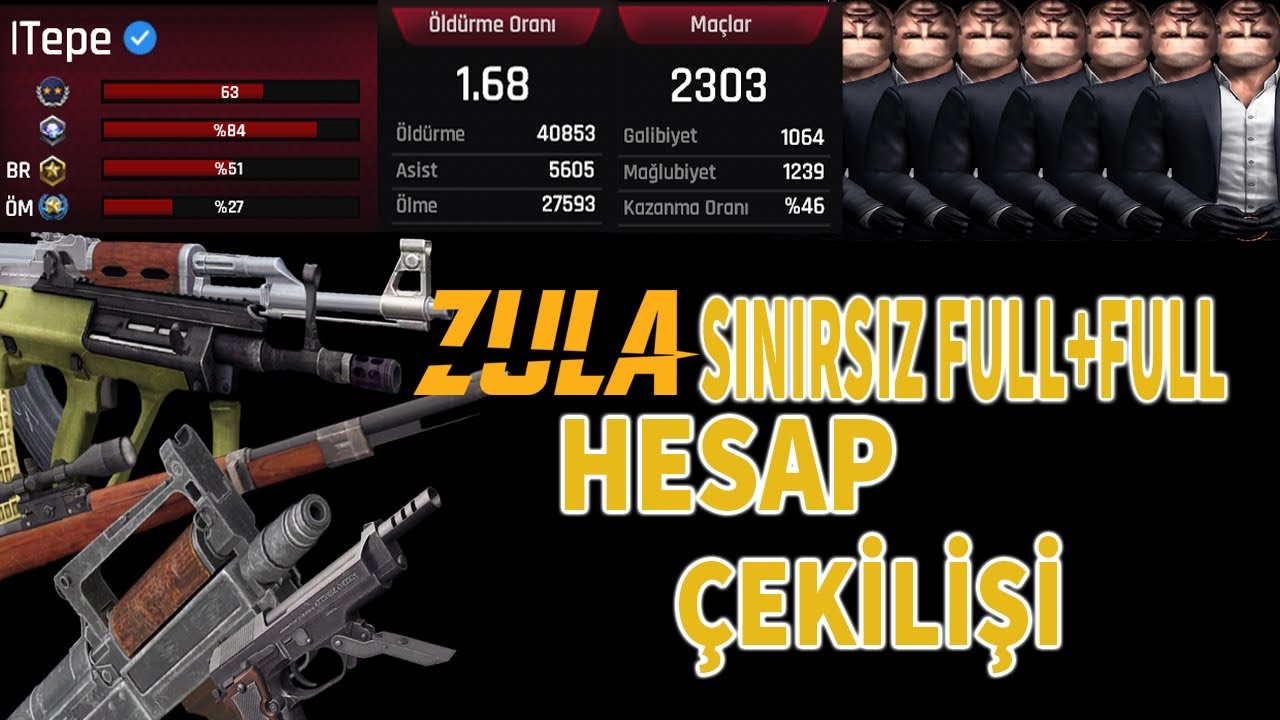 ZULA EN EFSANE +7 SINIRSIZ DOLU HESAP ÇEKİLİŞİ (açıklama kısmında)