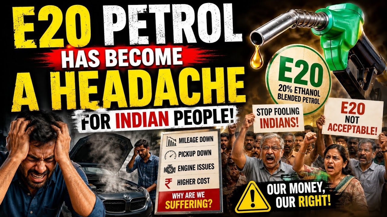 E20 Ethanol Blending Petrol 2026 : E20 Petrol is destroying our cars | E20 issue.
