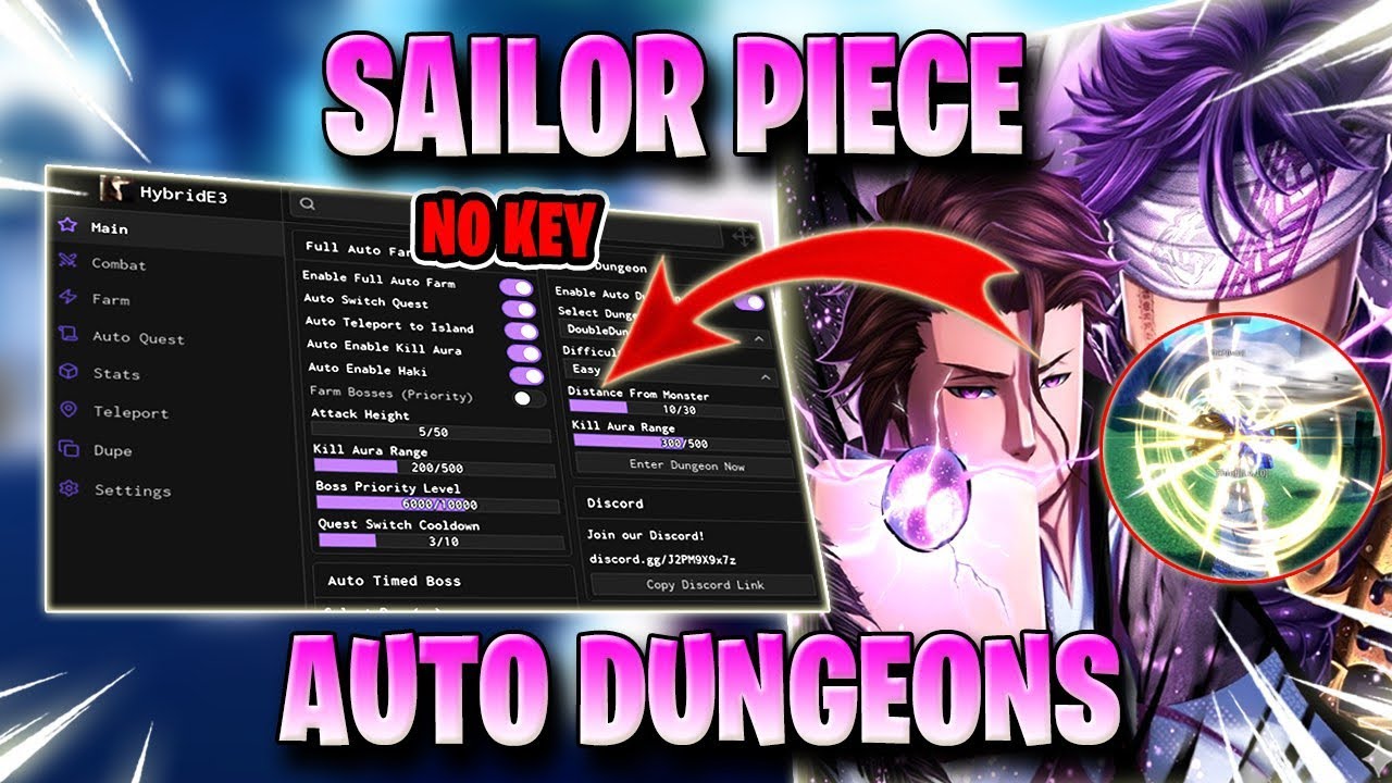 SAILOR PIECE SCRIPT *NO KEY* AUTO FARM, GOD MODE, AUTO DUNGEONS & MORE! ✅💸
