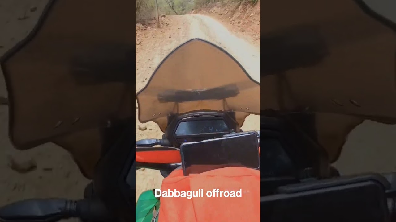 off-roading at Dabbaguli on Dominar 400