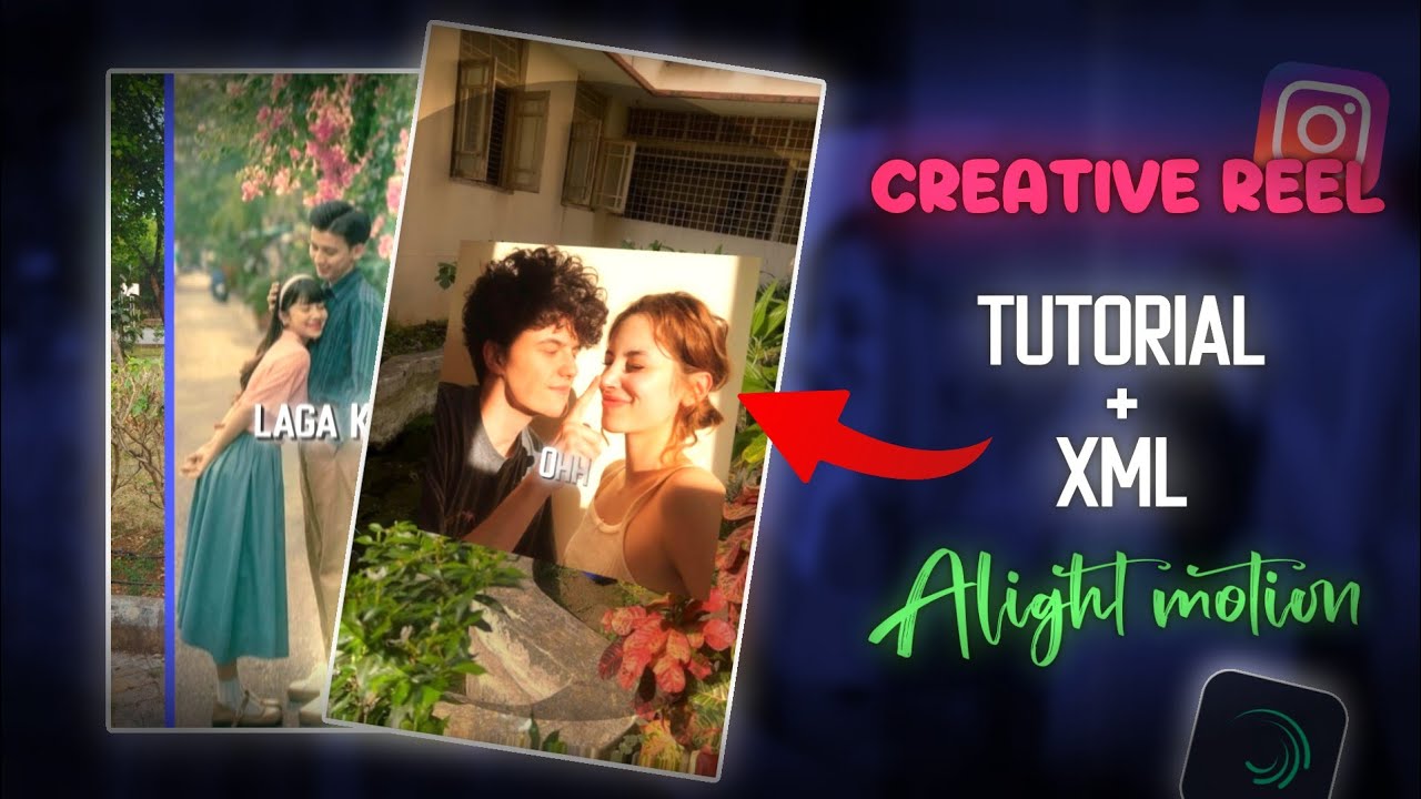 Creative reel edit in alight motion || Tutorial + Xml || SE Tutorials