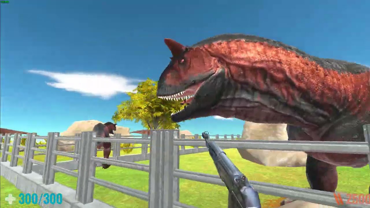 Survive in Jurassic Park. FPS Perspective! Animal Revolt Battle Simulator