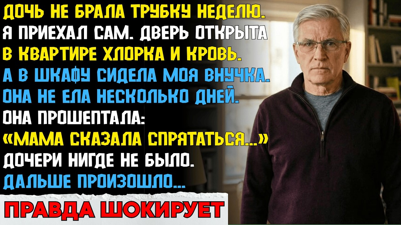 Я нашёл внучку в шкафу. Она не ела пять дней и шептала только одну фразу...