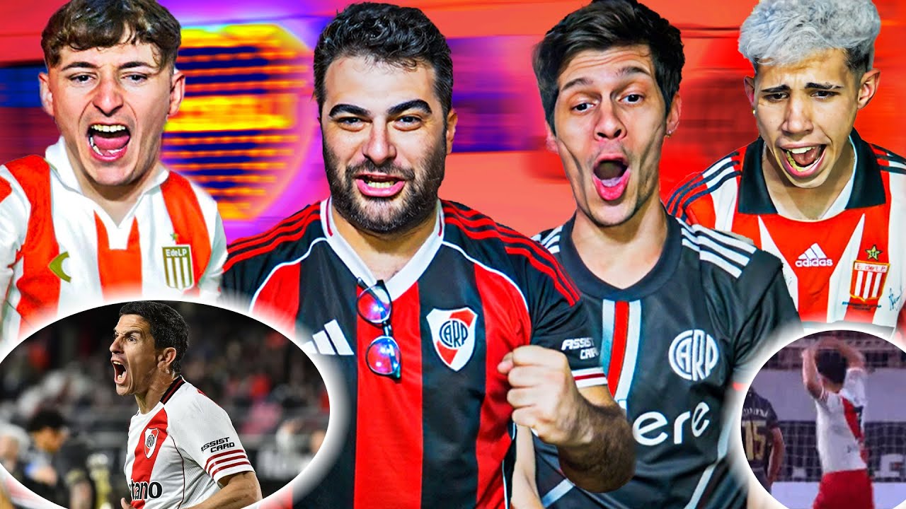 Estudiantes vs River | Reacciones de Amigos Torneo Clausura 2025 @FedeMDT@Lucas Balbo Entrevistas