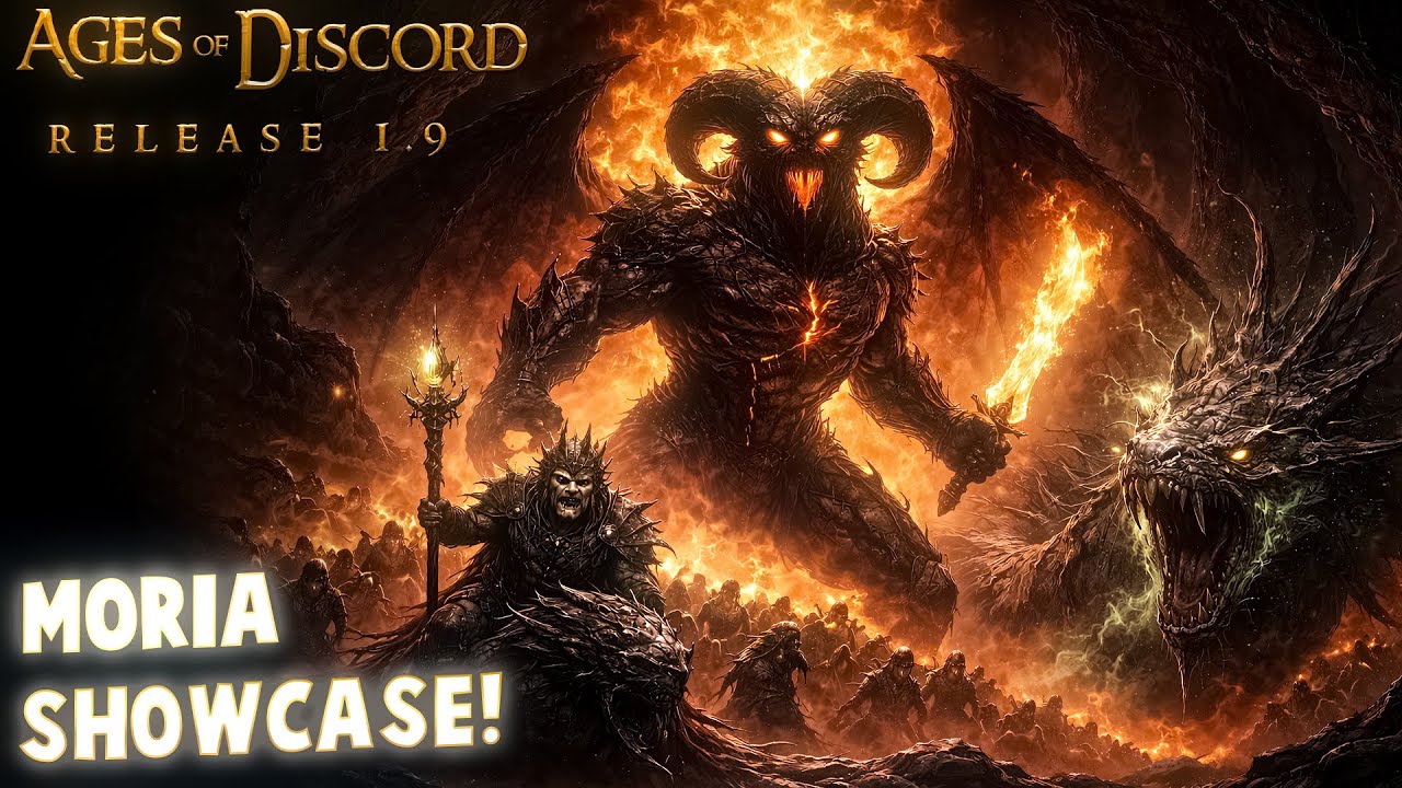 New Moria Faction Showcase | Ages of Discord Mod v1.9  | Balrog & Scatha | How to play Moria?