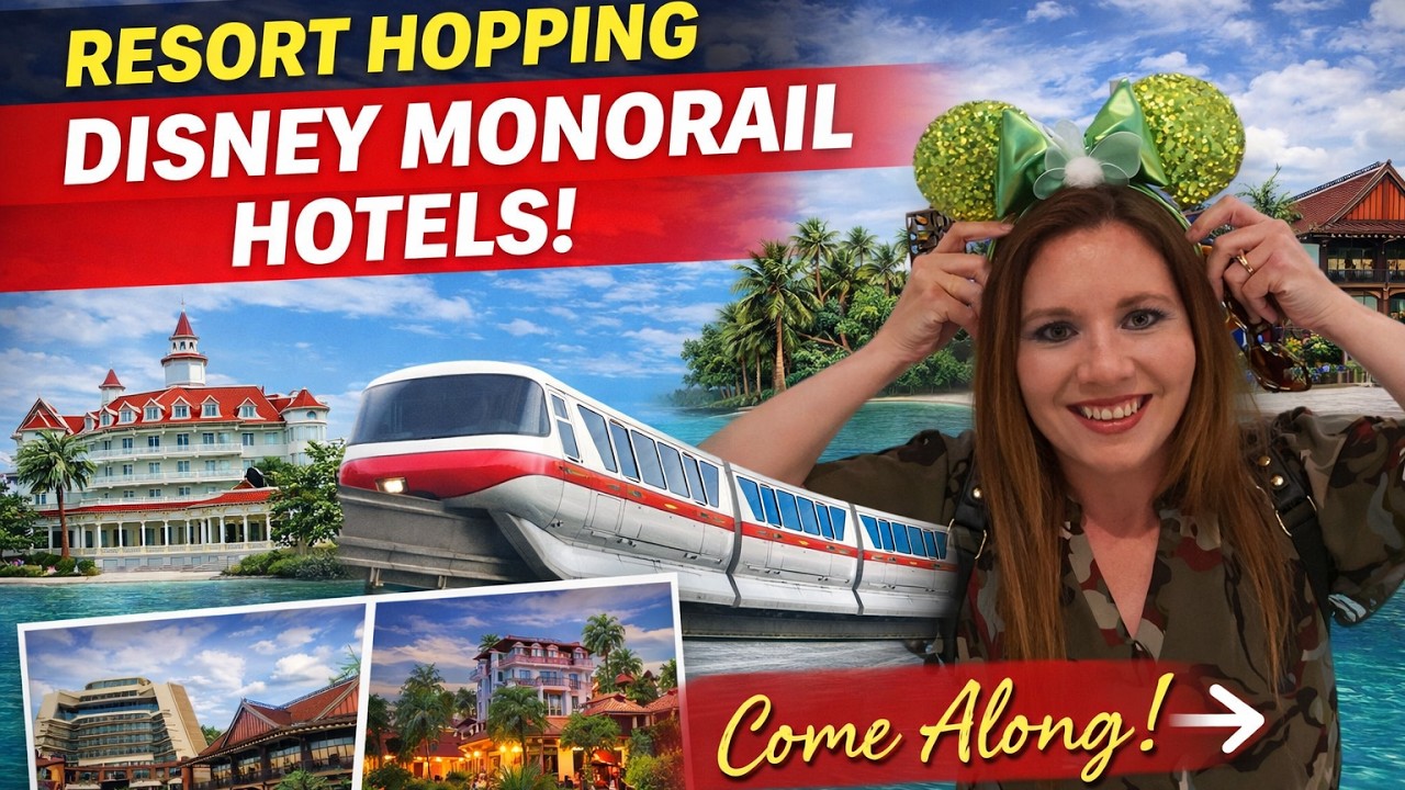 RESORT HOPPING MONORAIL- Contemporary Resort, Polynesian Resort, & Grand Floridian in Disney World