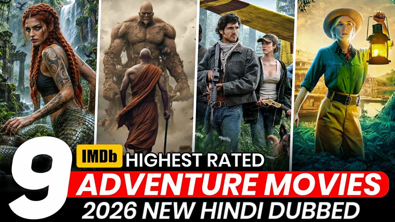 Top 9 Best Hollywood ADVENTURE Movies In Hindi | 2026 Adventure Movies in Hindi | Adventure Movies