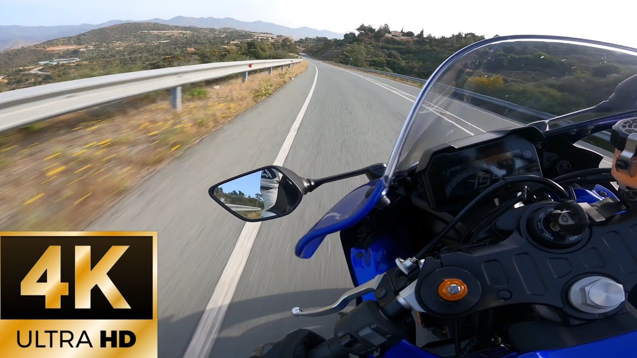 YAMAHA R7- POV 4K MORNING RIDE | TOP SPEED (218km/h)| REV MATCHING