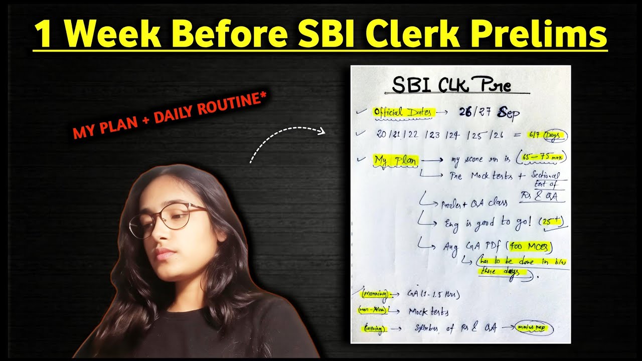 My Pre Score before 1 of SBI Clerk Prelims Exam + My plan for SBI Clerk 2026📝 #sbiclerk