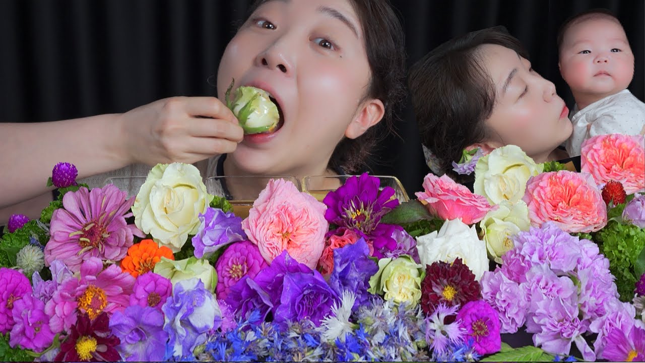 съедобные цветы🌼🌺Mukbang