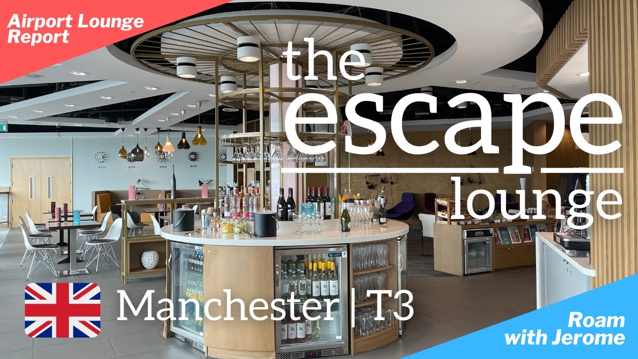 THE ESCAPE LOUNGE | MANCHESTER AIRPORT 🇬🇧 | Terminal 3 | Priority Pass | Lounge Visit
