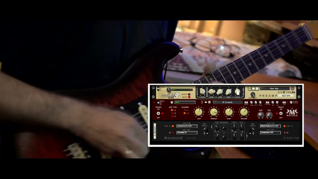 Efektor Gainia HB - Reason Rack Extension - Blues Demo