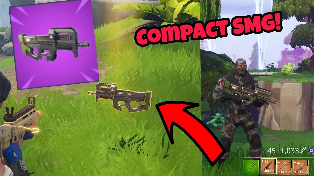 *NEW* Compact SMG Gameplay - Fortnite Battle Royale Upcoming Weapon Gameplay