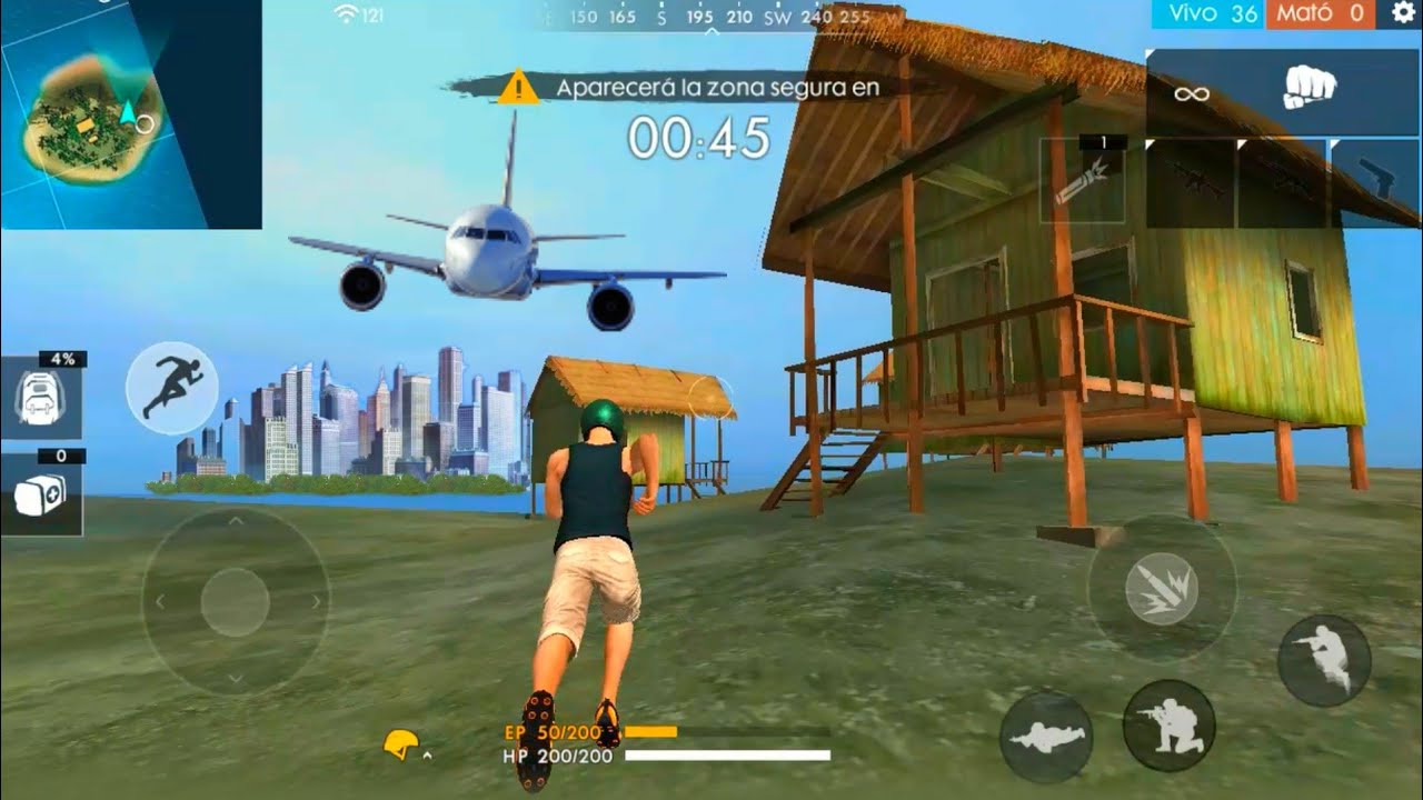 A DONDE LLEGA EL AVIÓN EN FREE FIRE¡¡ - DONDE ATERRIZA EL AVIÓN EN FREE FIRE