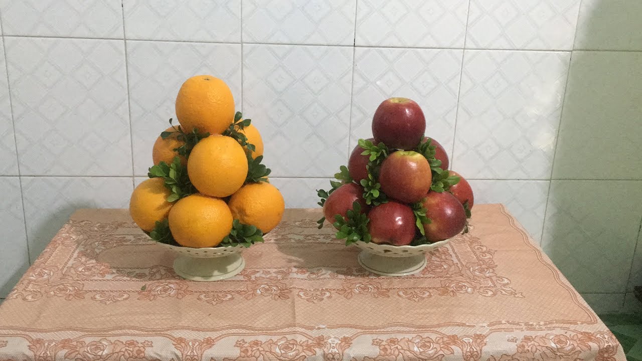 Cách Cố Định Dĩa Trái Cây Thật Chắc