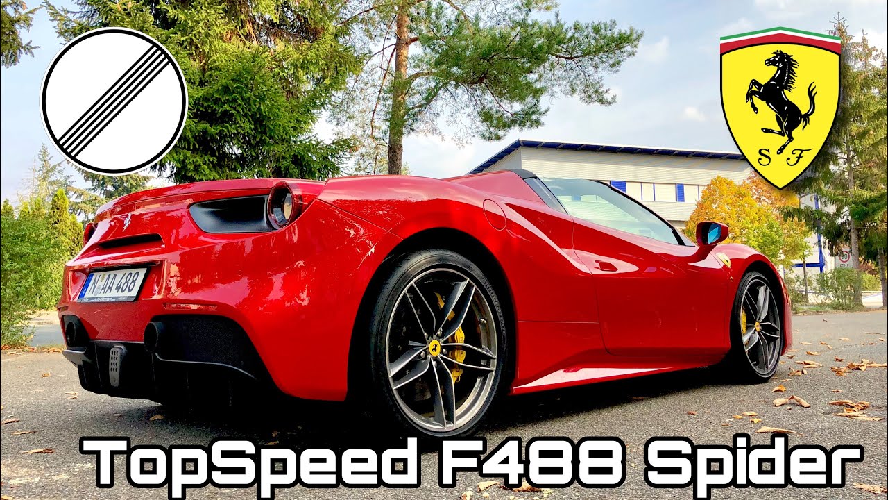 POV-Style: Autobahn Topspeed mit dem Ferrari 488 Spider / 670 PS