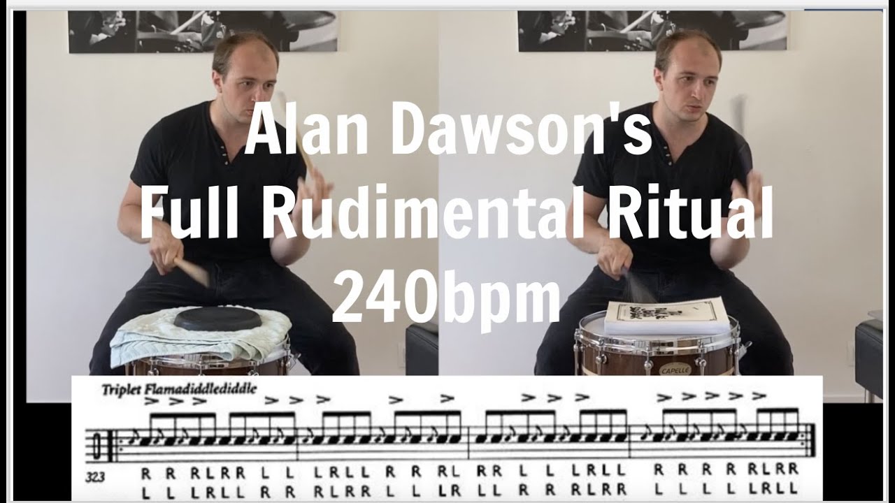 Alan Dawson Rudimental Ritual 240 bpm full