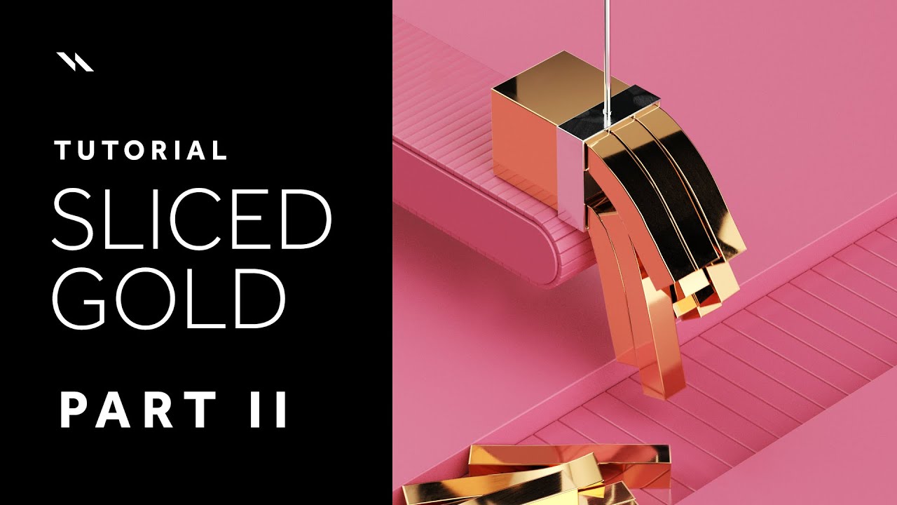 Sliced Gold | Cinema 4D tutorial - Part II