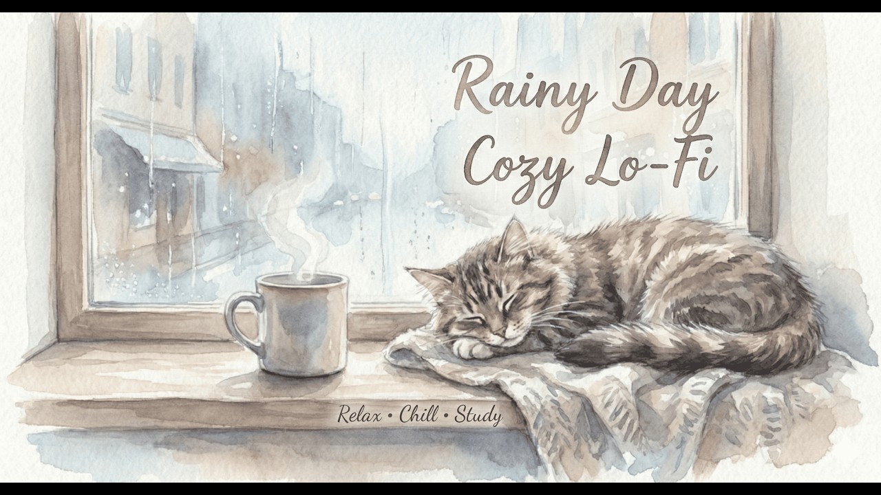 No rain, no rainbow. | Rainy Day Coffee & Cat