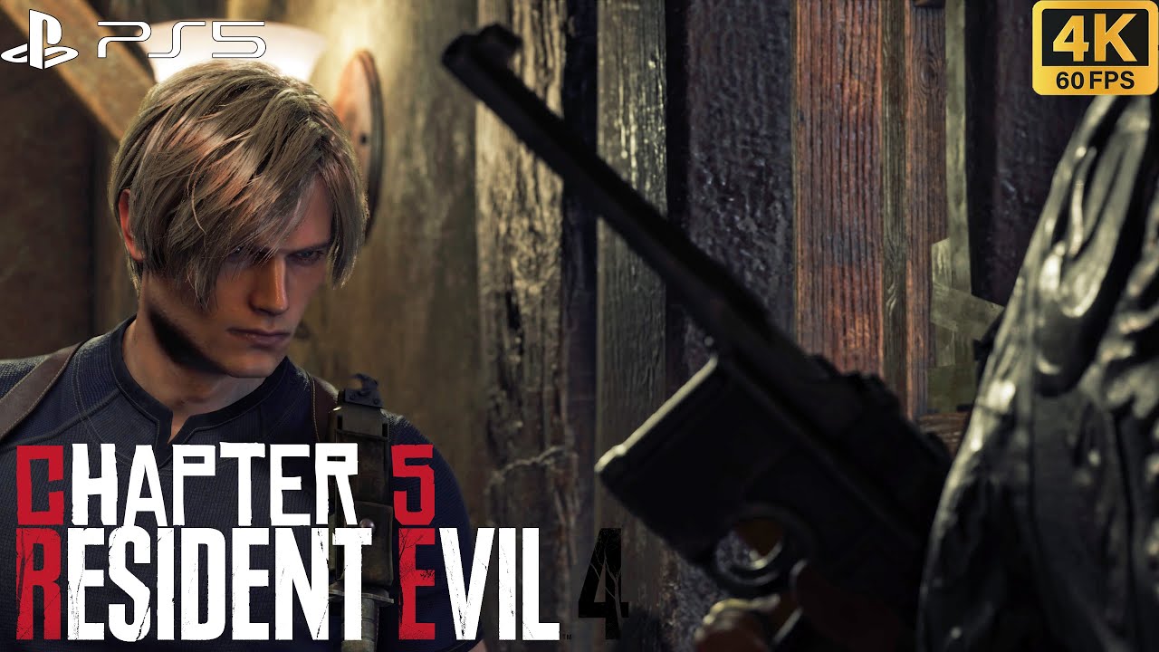 Resident Evil 4 Remake | Chapter 5: The Villa (Hardcore) | PS5 4K 60FPS Gameplay | No Commentary