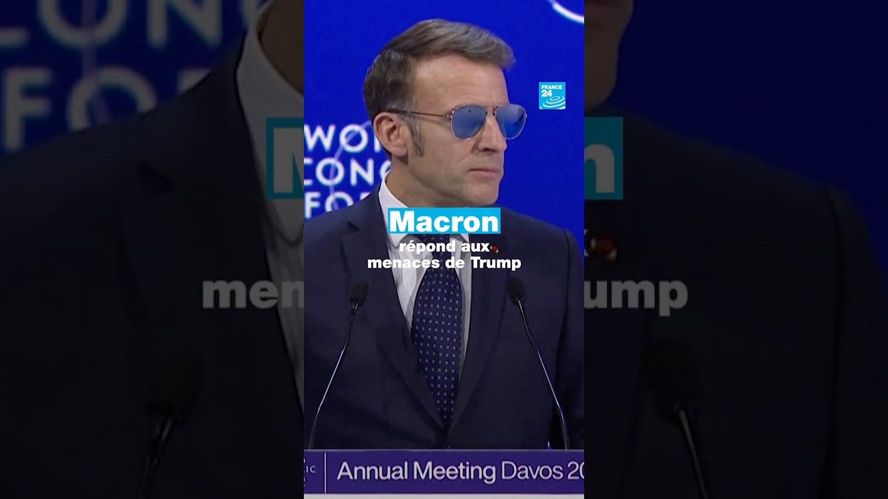 Macron r&eacute;pond aux menaces de Trump de hausse des droits de douane &bull; FRANCE 24