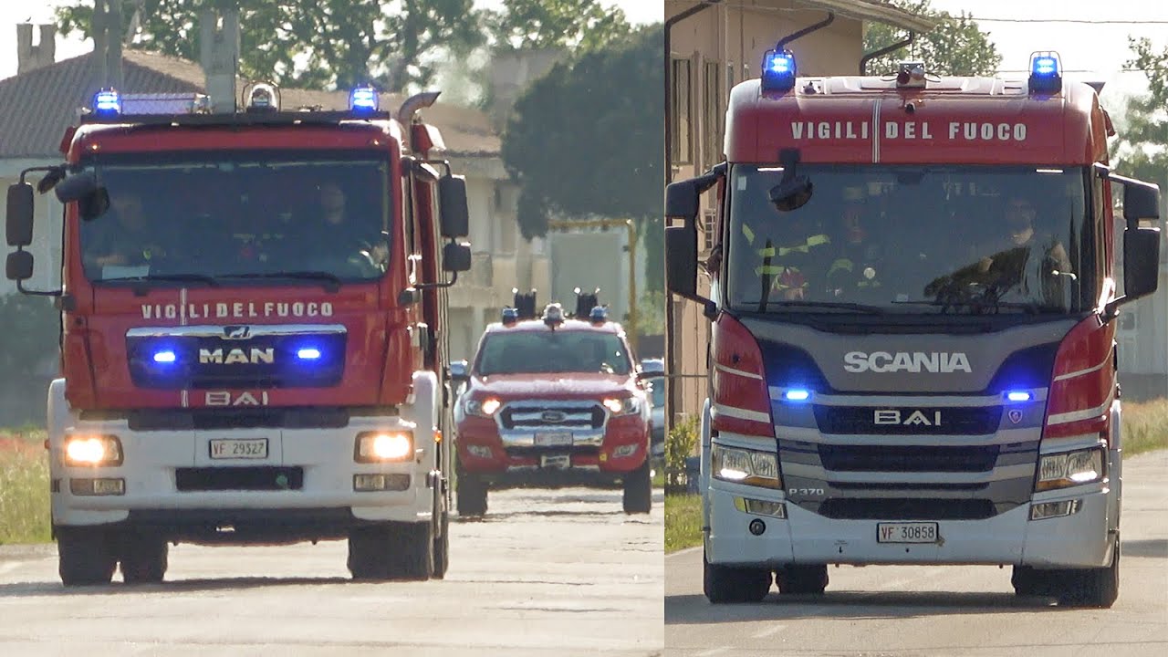 [3 in 1] APS + CA/ESK + ABP Vigili del Fuoco Jesolo in emergenza - Italian Fire Engine code 3
