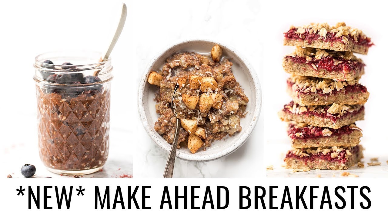 3 *NEW* Make Ahead Breakfast Recipes | VEGAN & GF