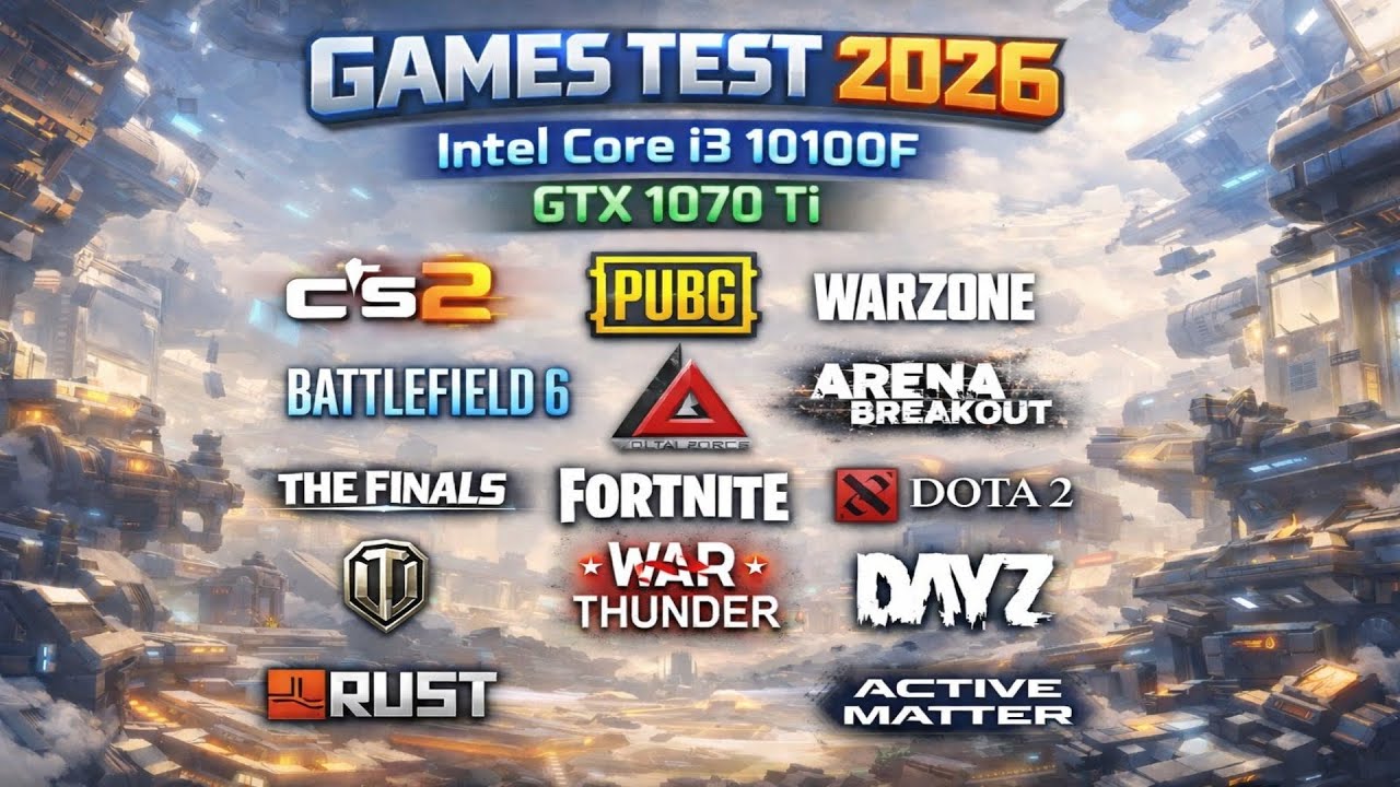 I3 10100f & GTX 1070 Ti  Games Test 2026