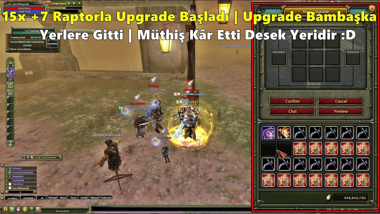4Missandeii | 15x +7 Raptorla Upgrade Başladı | Upgrade Bambaşka Yerlere Gitti :D | Knight Online