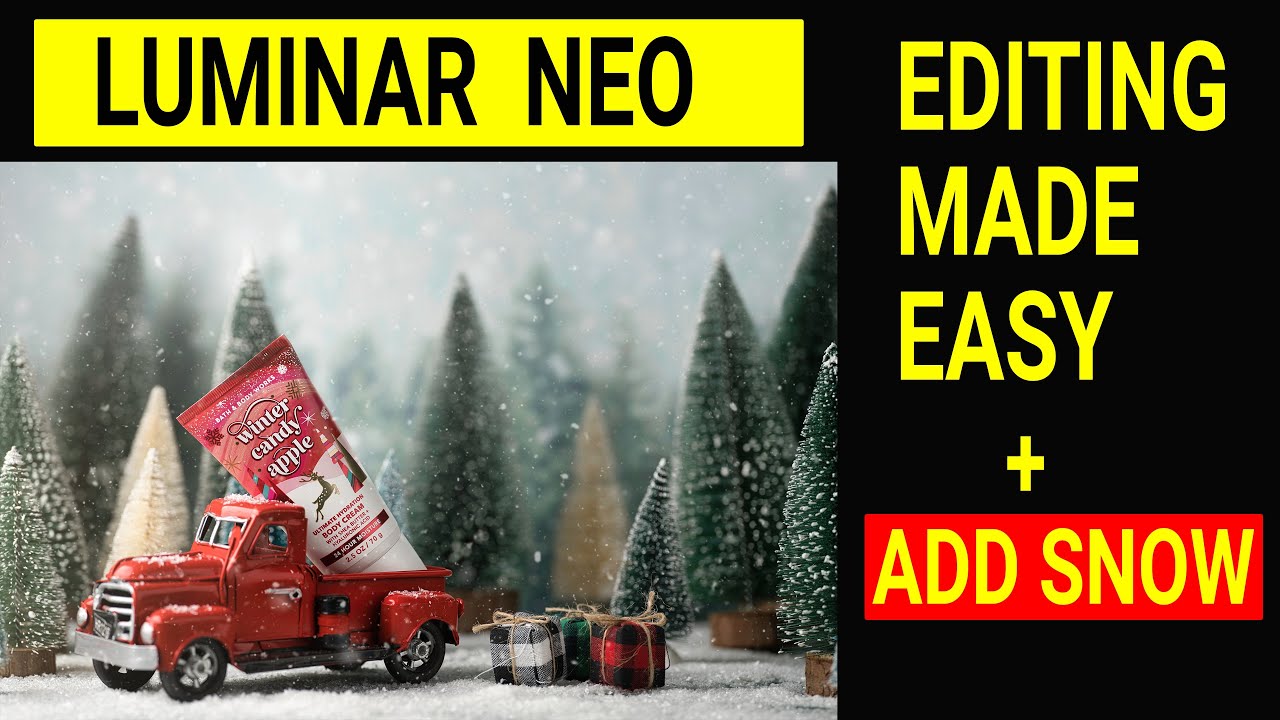 LUMINAR NEO. Editing made EASY. How to add snow