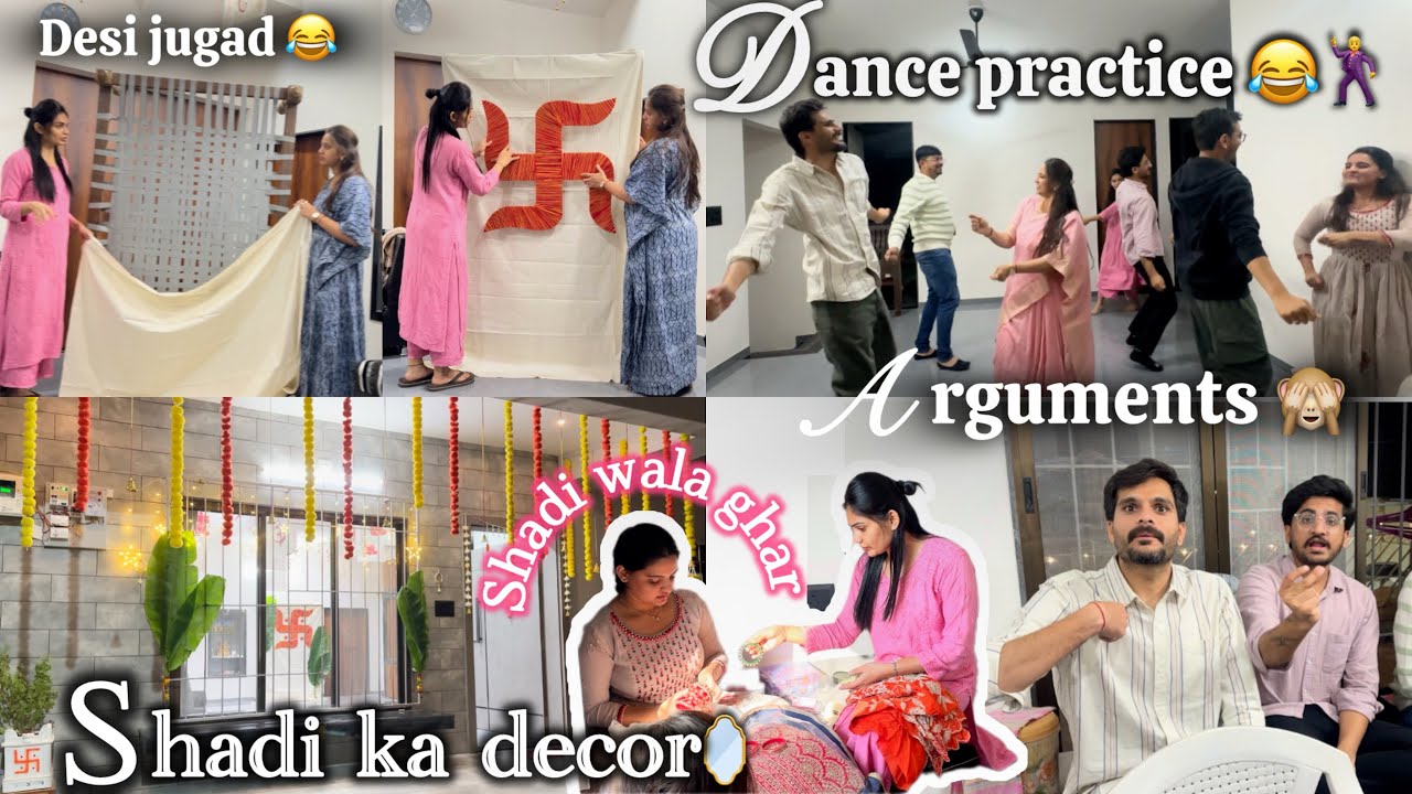 shadi me dance karne ke liye kitna piche lagna padta hai😂| home decor ✨| #wedding 