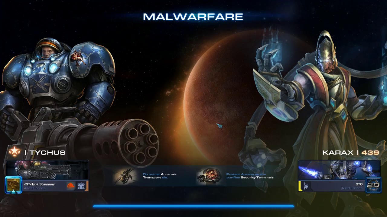 StarCraft 2 Co-Op Malwarfare Tychus lvl 1000
