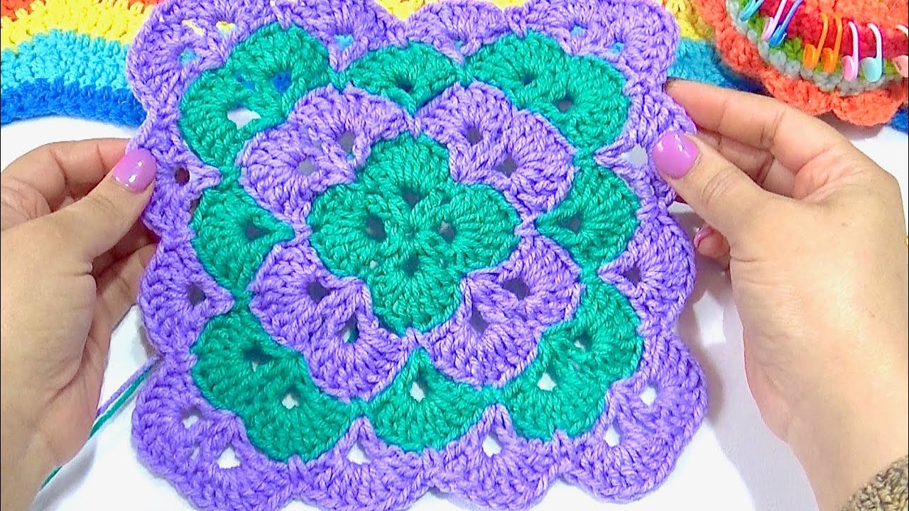 Muestra para tejer Mantas y Tapetes MUY FACIL! #CROCHET