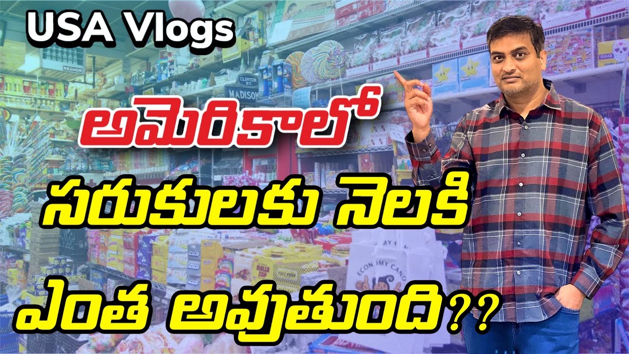 Monthly Grocery Expenses in USA | USA inflation Recession | USA Telugu Vlogs |Telugu Vlogs from USA