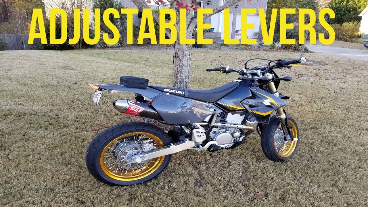 Suzuki DRZ400SM Cheap MZS Adjustable Levers Install