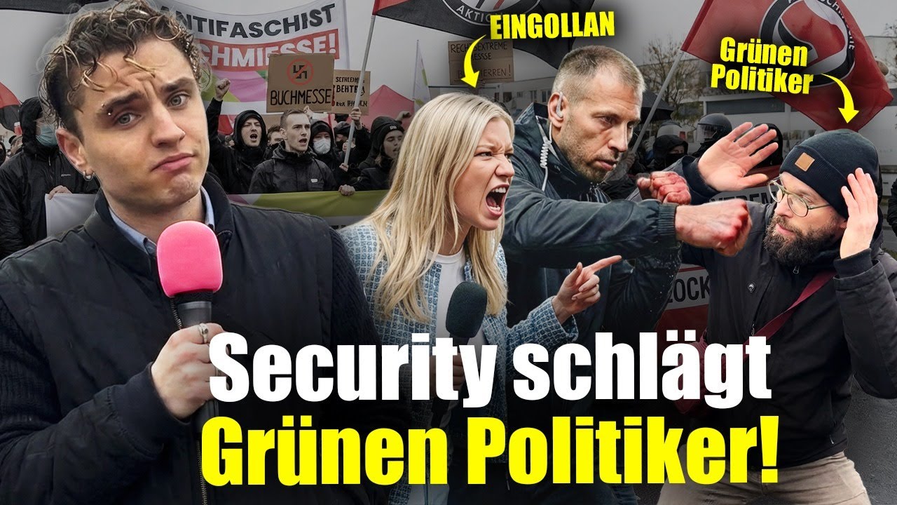 Security Von AfD YouTuberin Eingolan SCHL&Auml;GT Gr&uuml;nen Politiker! 🤯