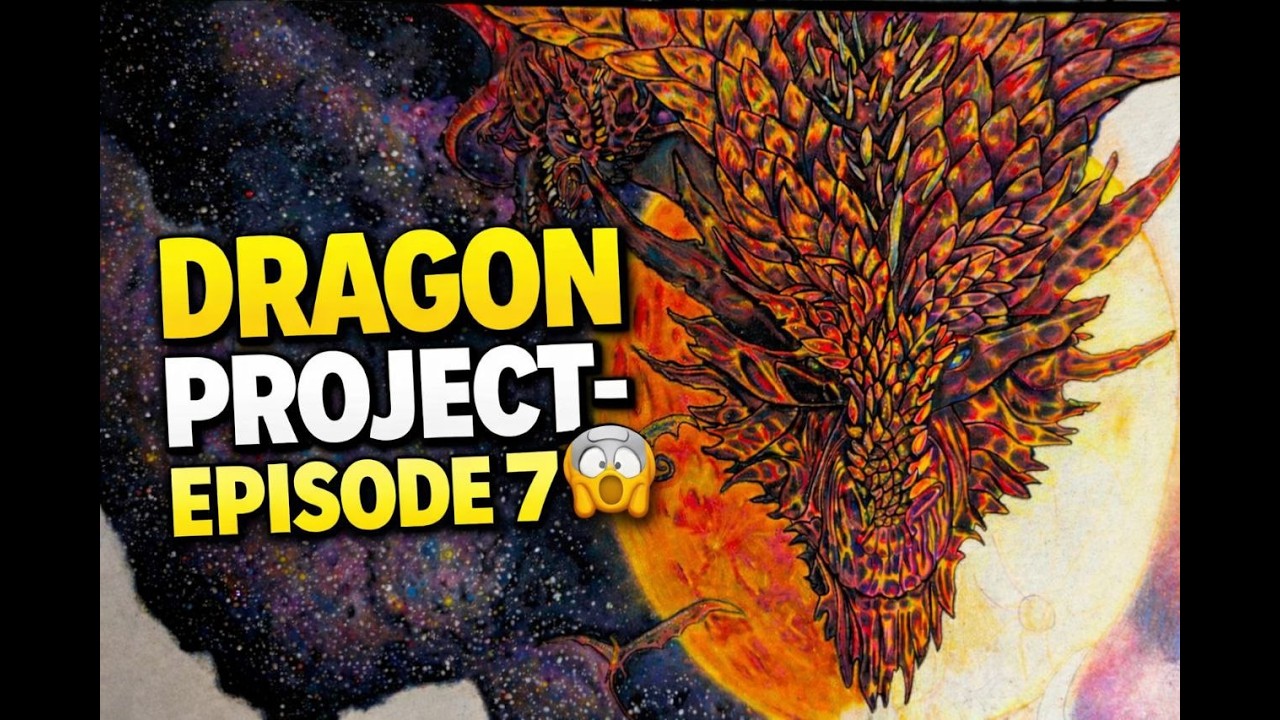 Dragon Project - Episode 7 | Finishing the Fire Dragon in 4K | Prismacolor Speed Drawing
