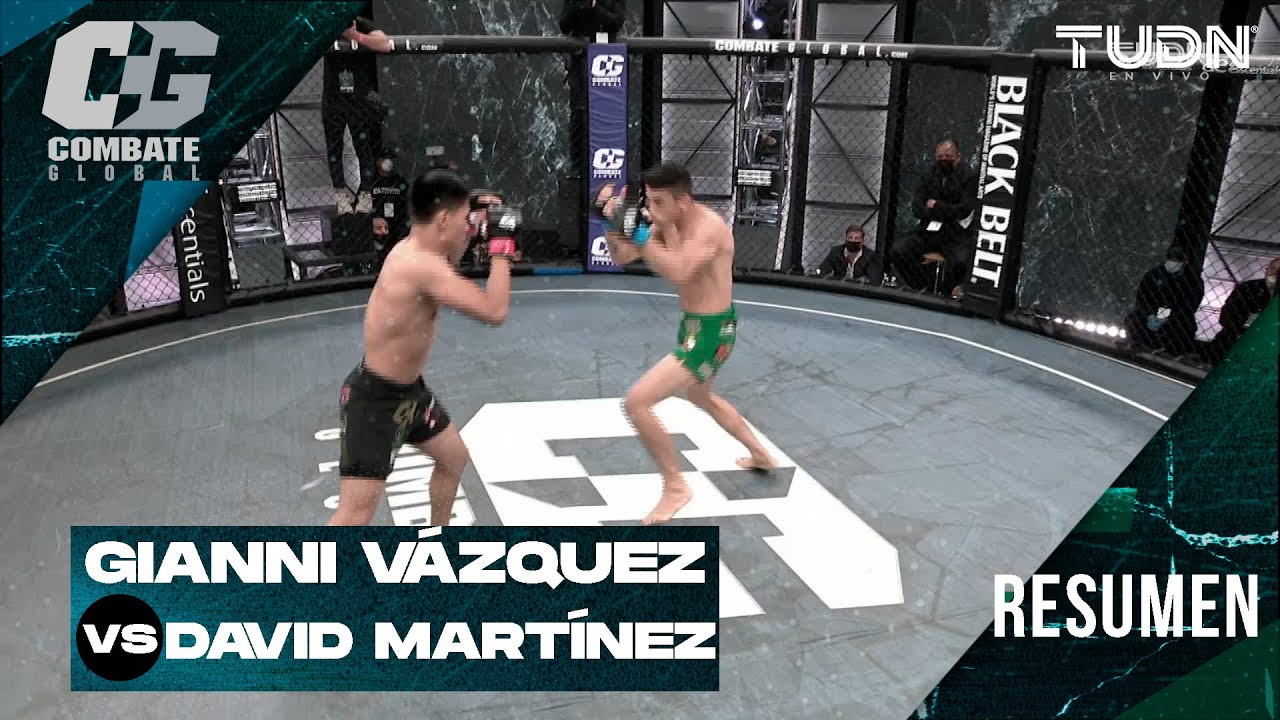 ¡Le arrebata el invicto! Gianni 'Kriptonita Vázquez derrotó a David Martínez | COMBATE GLOBAL | TUDN