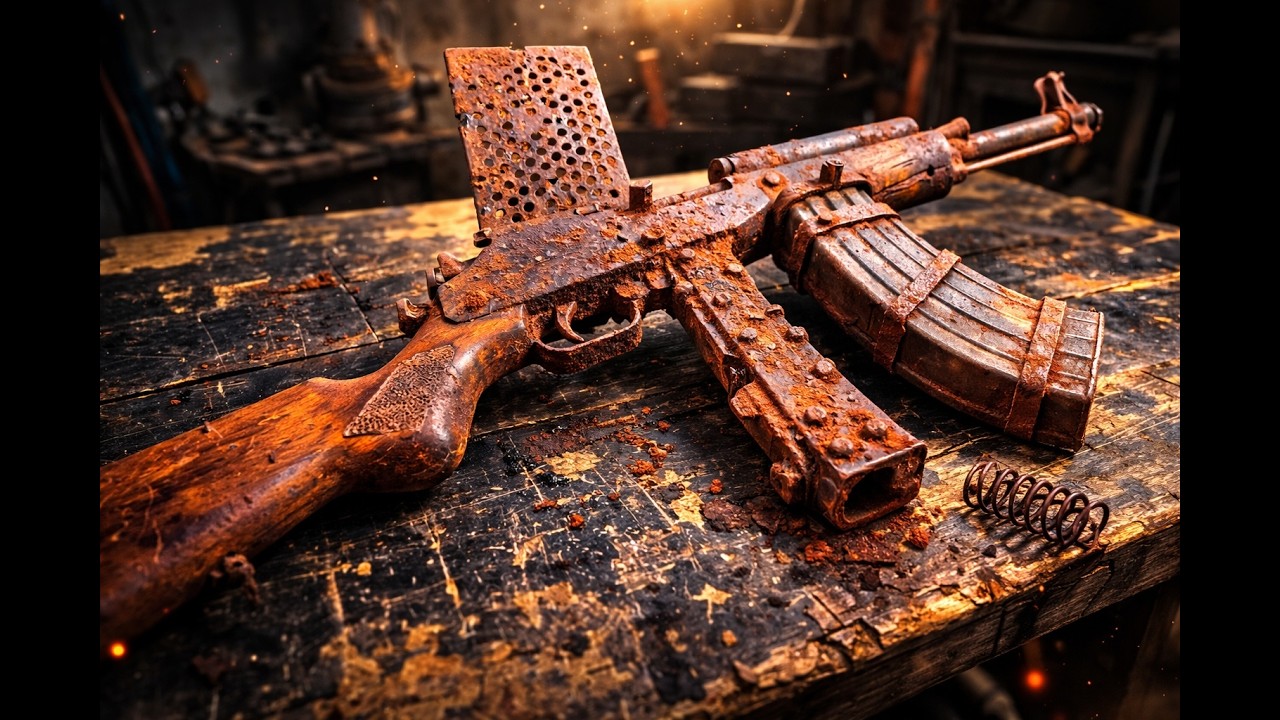 Complete Restoration of an Extremely Rusted PPSh-41: Soviet Relic Lost Since 1943 | ASMR