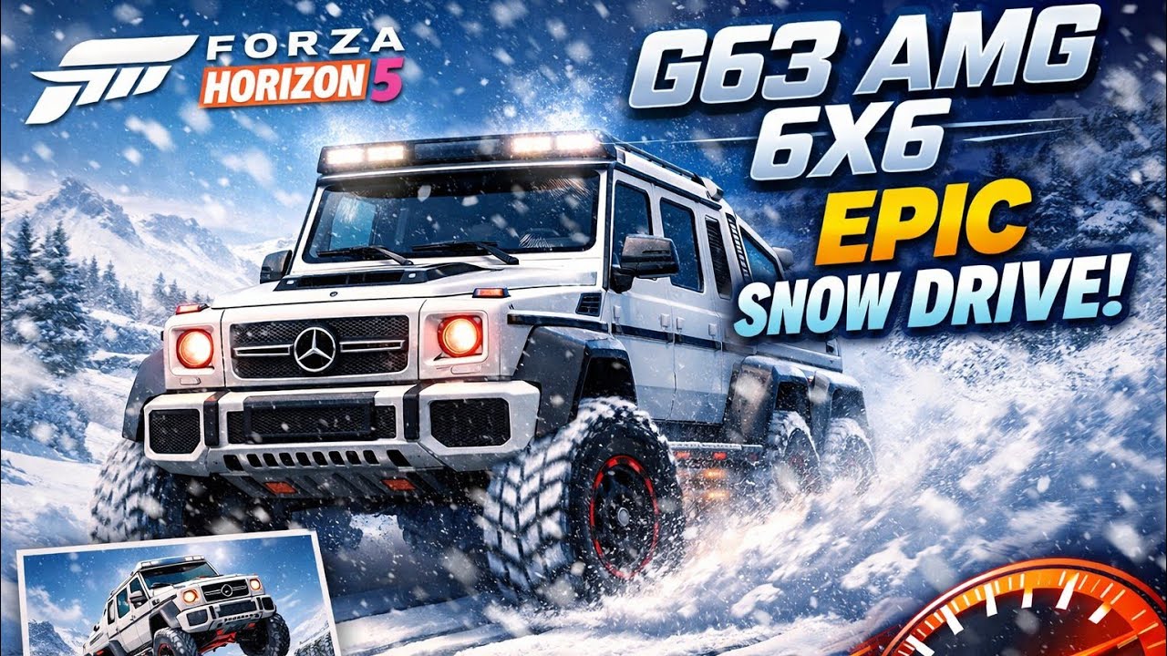Mercedes G63 AMG 6X6 || Open world drive to snow || Dell G15 5530 gameplay || UltraKaze
