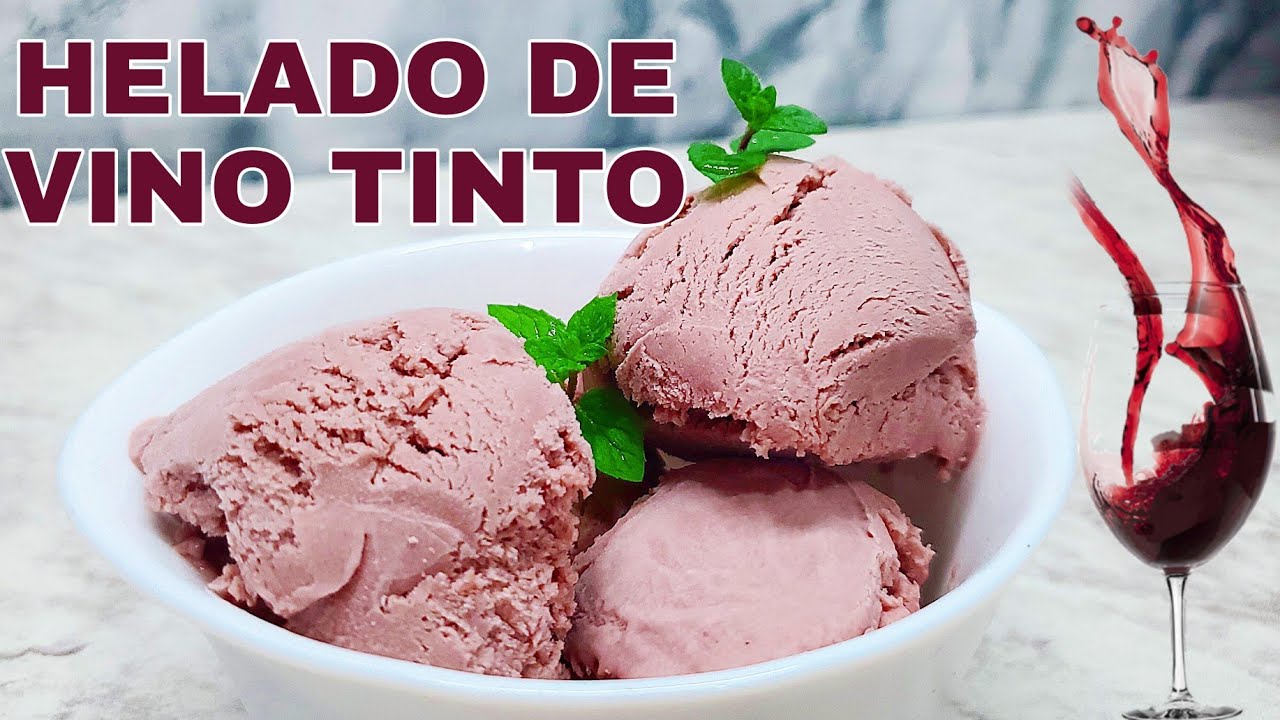 HELADO DE VINO TINTO || RED WINE ICE CREAM 🍷