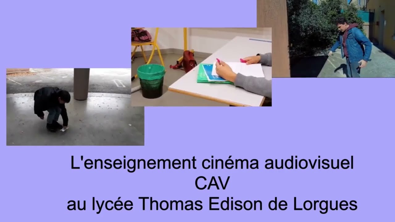 Spécialité CAV - Cinéma Audiovisuel au Lycée Thomas Edison à Lorgues
