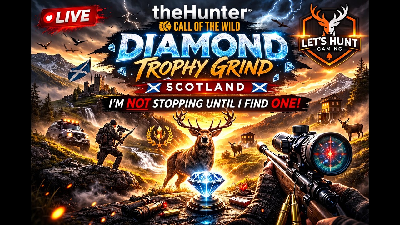 LIVE: Diamond Trophy Grind in Scotland… I’m NOT Stopping Until I Find One 💎🦌 #livehunting #cotw