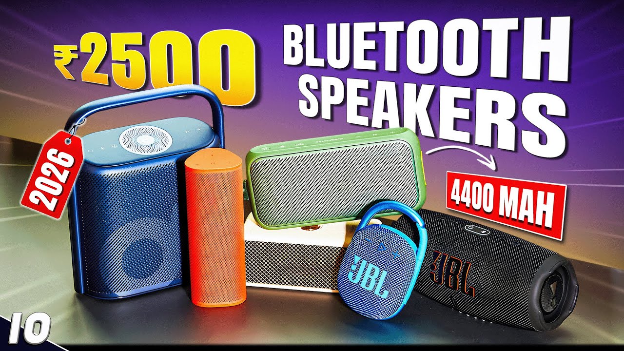Top 5 Best Bluetooth Speakers Under ₹2500 in 2026🔥|| Best Bluetooth Speaker Under 2500 | April 2026🔥