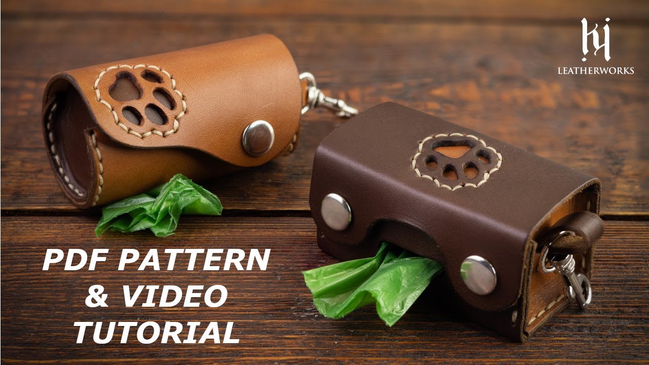 Leather Poop Bag Tutorial and Pattern