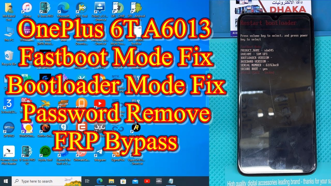 OnePlus 6T A6013 Fastboot Mode/Bootloader Mode Fix/Google Account Bypass