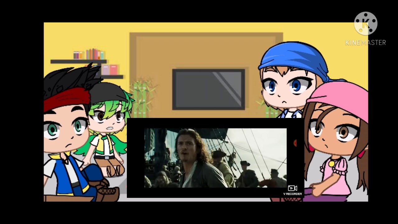 🌺💚jake y los piratas del pais de nunca jamas reacciona a piratas del caribe y one piece🌺💚/original/🥀
