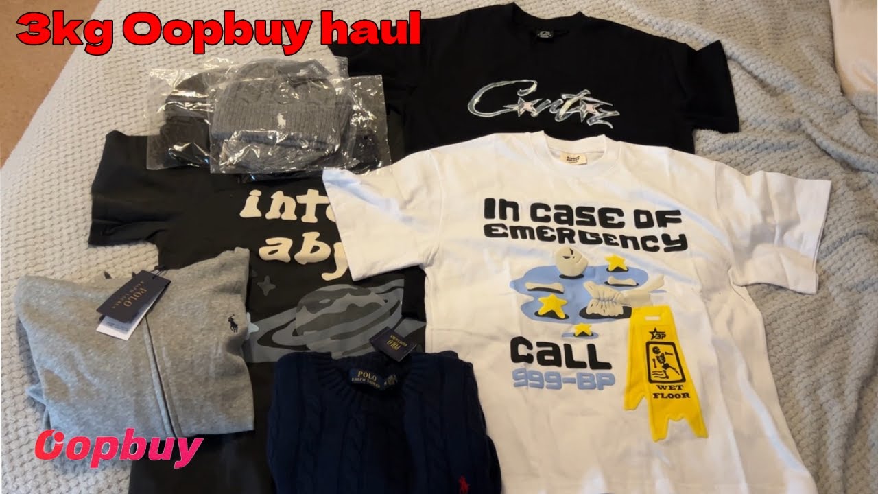 INSANE 3 KG OOPBUY HAUL UNBOXING (RALPH LAUREN, CORTEIZ, BROKEN PLANET & MORE)