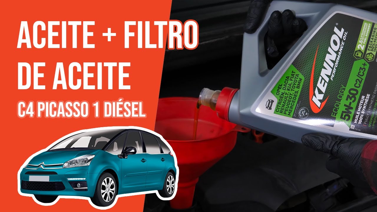 Cambio de aceite y de filtro de aceite C4 Picasso 1 2.0 HDI 🛢