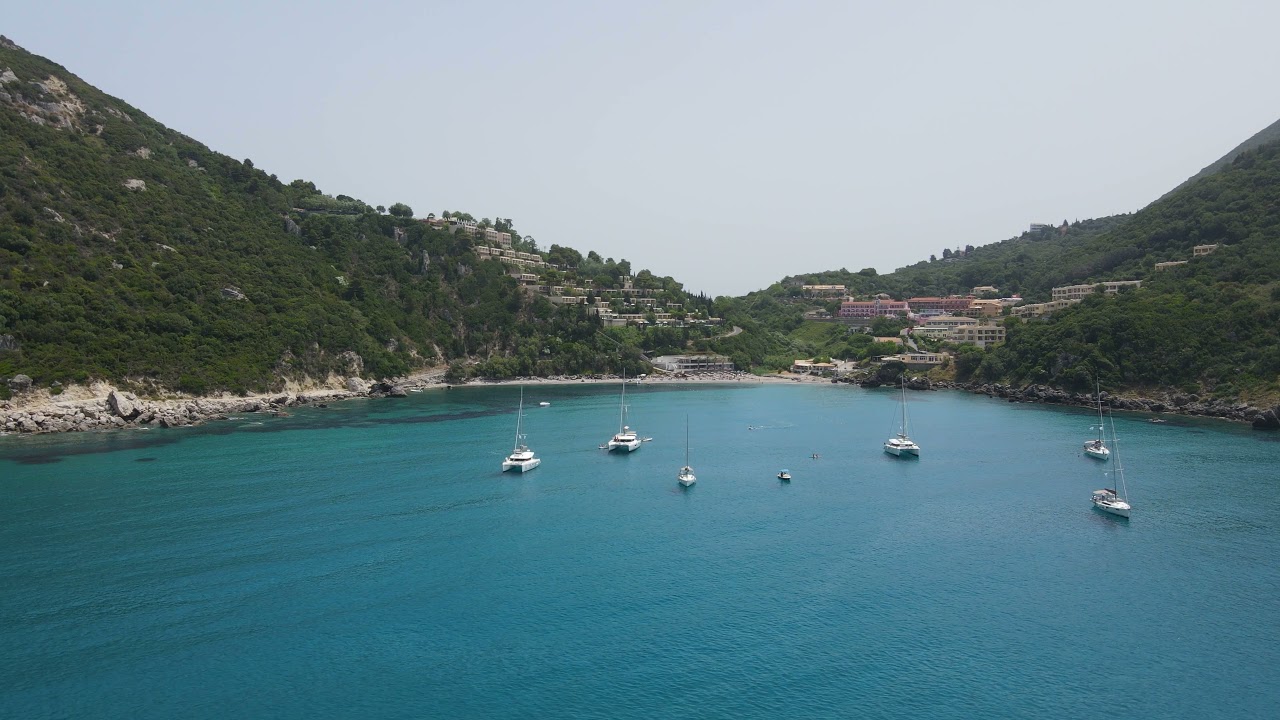 ermones beach in july